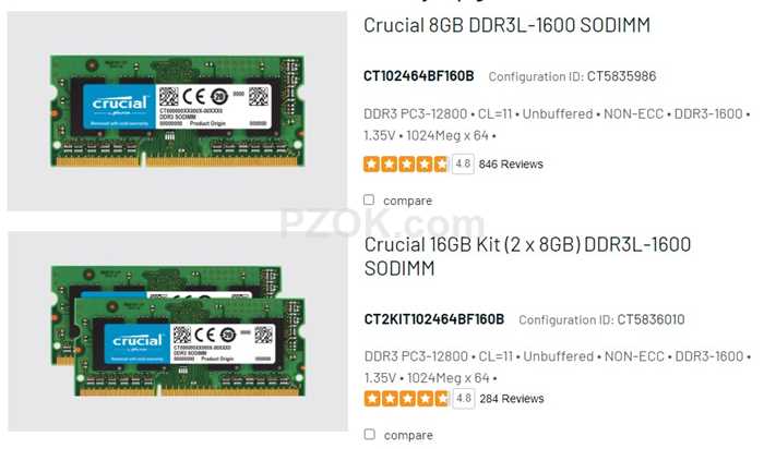 Crucial SSD Memory - pzok.com